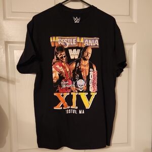 WWE Black Short Sleeve WrestleMania Tee